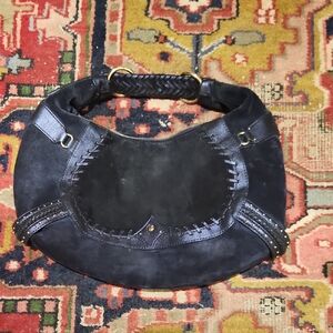 Cole Haan Elegant Navy Suede Women's Bag